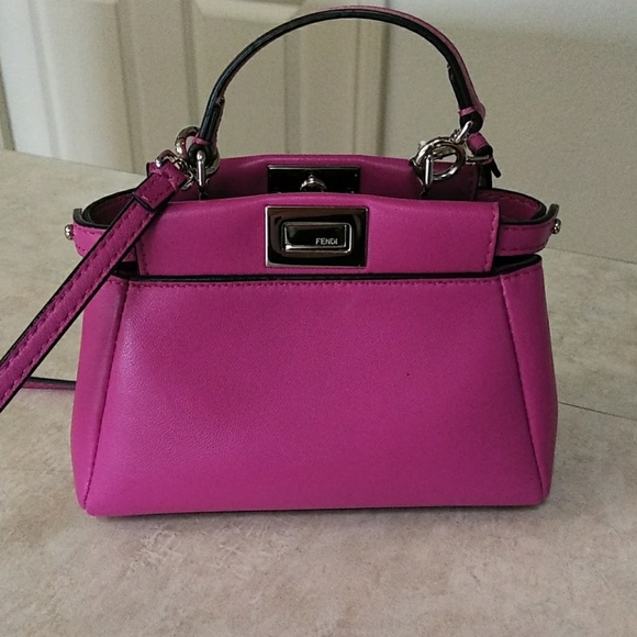 Fendi Handbags - Auth New Fendi Micro Mini Peekaboo Bag Purse